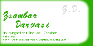 zsombor darvasi business card